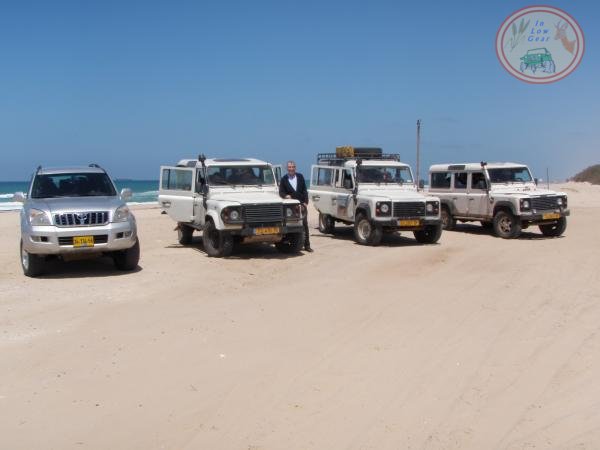 Land cruiser and Land rovers guided self driving