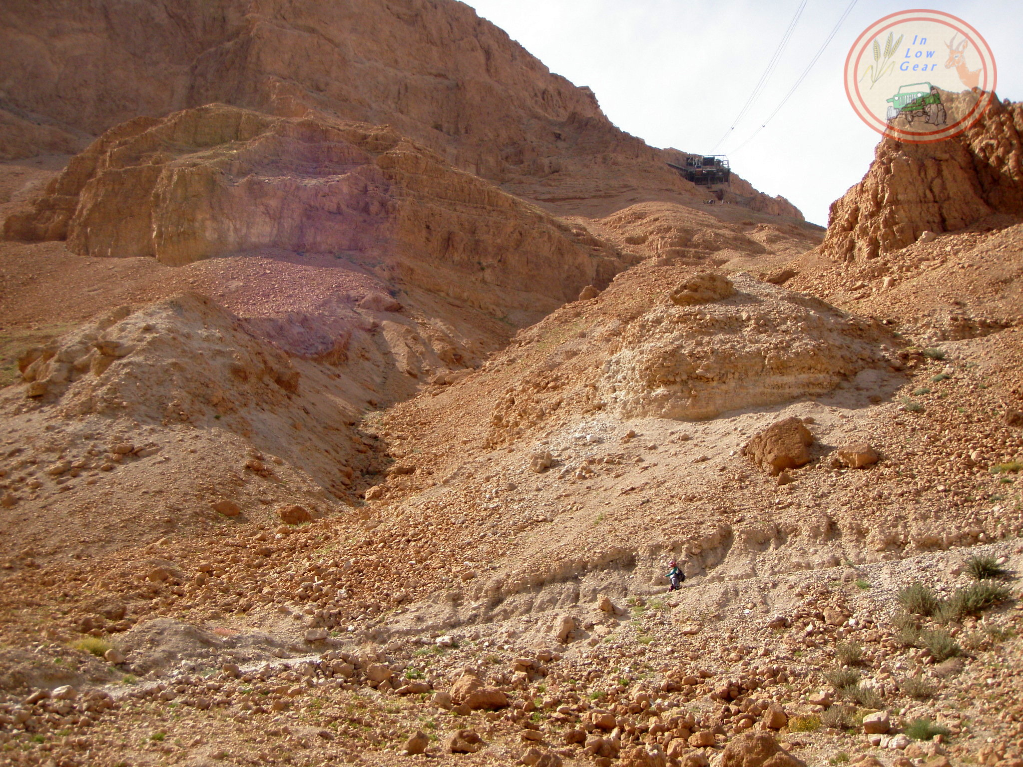 Masada climbing track. Adventure Jeep Tours